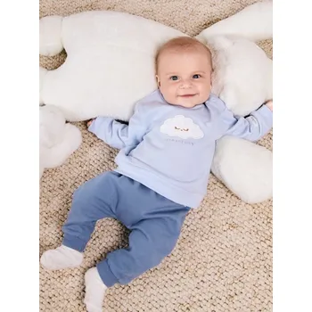 Sinsay - Bavlněné kalhoty - modrá - WJ037-55X - WJ037-55X-56