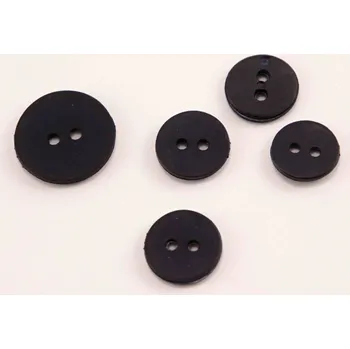 Knoflík Dírkový knoflík - tmavě modrý matný - průměr 1,27 cm