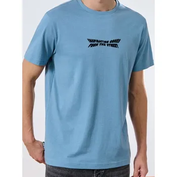 Sinsay - Tričko s potiskem - světle modrá - 560EY-50X - 560EY-50X-XS