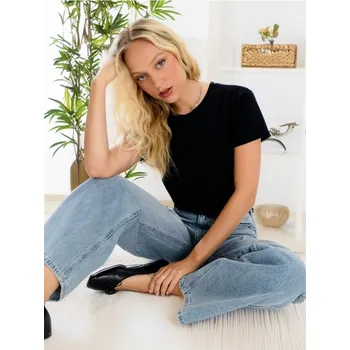 Oblečení a móda Sinsay - Bavlněné tričko Basic - černá - 503EU-99X - 503EU-99X-XL-2