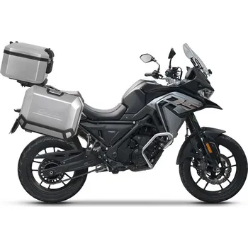 Zavazadlo na motocykl Kompletná sada hliníkových kufrov SHAD TERRA, 55L topcase + 36L / 36L bočné kufre, vrátane montážnej sady a dosky SHAD Voge 650DS / 650DSX