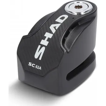 Motozámek Disc lock with alarm SHAD SC62A C0S6200A čierna čap 10 mm (Kotoučový zámek SC62A s ocelovým čepem o průměru 10 mm je vhodný pro většinu motocyklů a skútrů.)