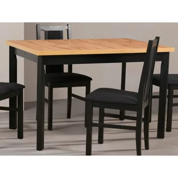 Jídelní stůl Obdélný jídelní stůl Molena 140x80 cm, dub artisan/černý