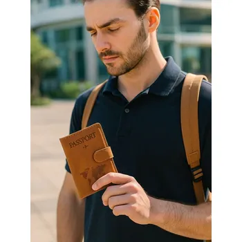 Peněženka Sinsay - Pouzdro na pas - hnědá - 219GK-84X - 219GK-84X-ONE