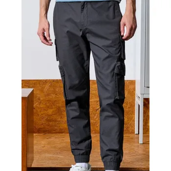 Pánské kalhoty Sinsay - Kalhoty cargo - šedá - 149EV-86X - 149EV-86X-30