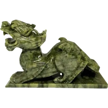 Nefritový drak 17 cm – ochranný symbol síly, harmonie a zdraví