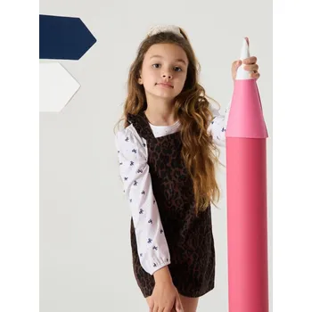 Dívčí tričko Sinsay - Tričko s&nbsp;dlouhými rukávy - bílá - 602DN-00X - 602DN-00X-104