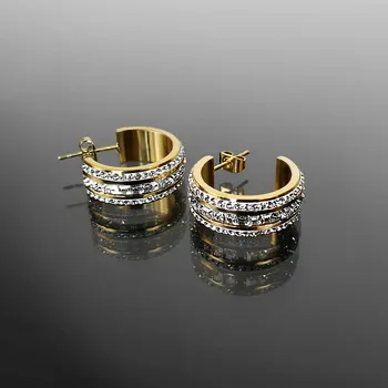 Náušnice Exkluzivní ocelové náušnice balené v dárkové krabičce č. 1088