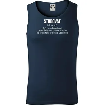 Studovat - Tílko pánské Core - L ( Námořní modrá (velmi tmavá - téměř černá) )