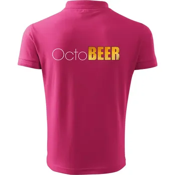 Pánská košile Pivní měsíce - octoBEER - Polokošile pánská Pique Polo 203 - 2XL ( Purpurová )