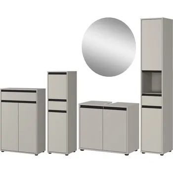 Koupelnový nábytek Šedá koupelnová sestava Lemont – Germania ID_1702870