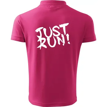 Pánská košile Just run - Polokošile pánská Pique Polo 203 - S ( Purpurová )