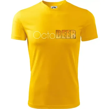 Chlapecké tričko Pivní měsíce - octoBEER - Dětské triko sportovní (dresovina) - 122 cm/6 let ( Žlutá )