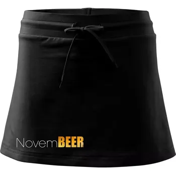 Dámská sukně Pivní měsíce - novemBEER - Sportovní sukně - two in one - M ( Černá )