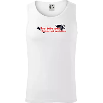Pro tebe pan Diplomovaný specialista - Tílko pánské Core - L ( Bílá )