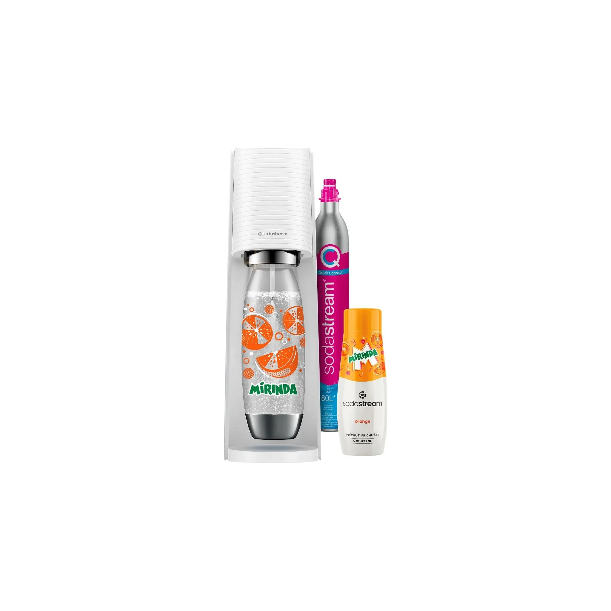 Fotografie 2 - Výrobník sody SodaStream Terra bílý Mirinda Megapack