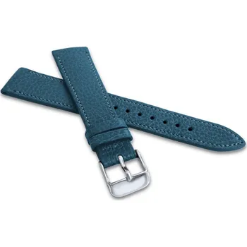 Řemínek na hodinky Modrý prošitý řemínek MEDITERRA z luxusní kůže Top Grain - 20