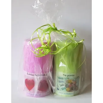 Svíčka Balíček svíček láska - sebeláska a peníze