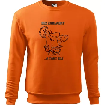 Pánská mikina Školní triko - Bez základky - Mikina Essential pánská - XL ( Oranžová )
