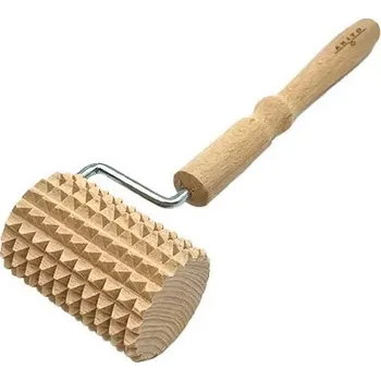 Dřevěný masážní přístroj na tělo | Anticelulitidní váleček s rukojetí Akito