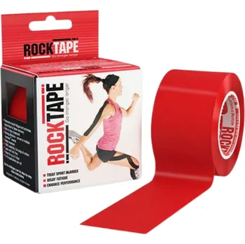 Tejpovací páska Rock Tape – tejpy (pásky) pro kinesiology taping (5 cm x 5 m) červené