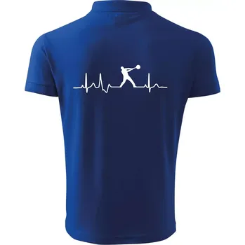 Pánská košile EKG hod kladivem muž - Polokošile pánská Pique Polo 203 - 4XL ( Královská modrá )