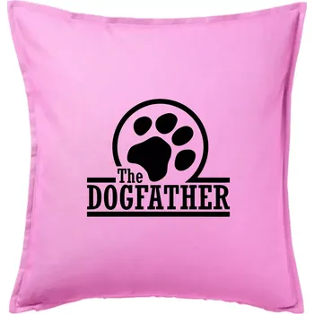 Polštář Dogfather - Polštář 50x50 - 50x50 - Pouze potah ( Růžová )