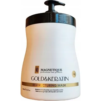 Vlasová regenerace Magnetique Gold & Keratin 1000 ml regenerační maska
