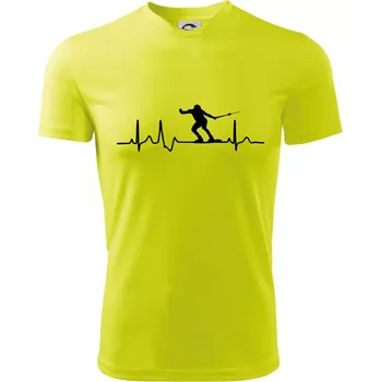 Chlapecké oblečení EKG vodní lyžování - Dětské triko sportovní (dresovina) - 134 cm/8 let ( Neonově žlutá )