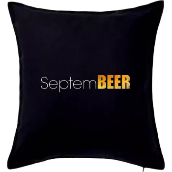 Polštář Pivní měsíce - septeBEER - Polštář 50x50 - 50x50 - Pouze potah ( Černá )