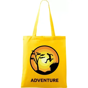 Parkour adventure - Taška bavlněná - 42 x 38 cm ( Žlutá )