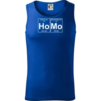 Homo - periodická tabulka - Tílko pánské Core - S ( Královská modrá )