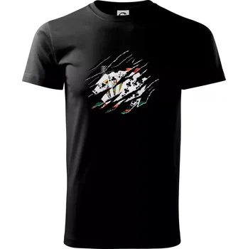 Pánské tričko Roztržené triko - poker - Triko extra velké (5-8XL) - 7XL ( Černá )