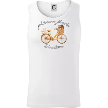 Mužská jízda životem 60 - Tílko pánské Core - XL ( Bílá )