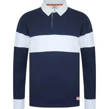 Pánské tričko SoulCal Soul Rugby Polo Shirt Navy XL