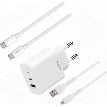 Rychlá nabíječka 30W se 2 porty a dvěma USB-C kabely pro Google Pixel 8a