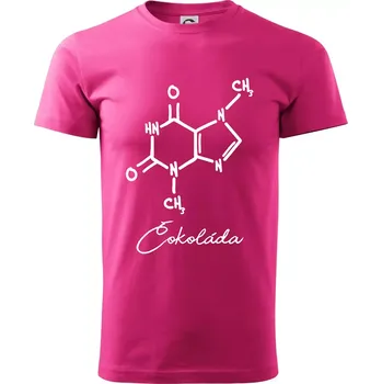 Pánské tričko Čokoláda chemie - Klasické pánské triko vyšší gramáže - 4XL ( Purpurová )