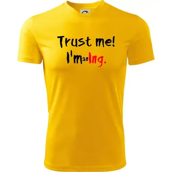 Chlapecké tričko Trust me I´m an Ing. / Věř mi jsem Ing. - Dětské triko sportovní (dresovina) - 146 cm/10 let ( Žlutá )