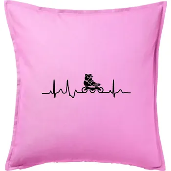 Polštář EKG inline bota - Polštář 50x50 - 50x50 - Pouze potah ( Růžová )