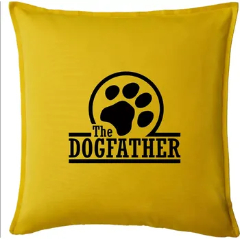 Polštář Dogfather - Polštář 50x50 - 50x50 - Pouze potah ( Žlutá )