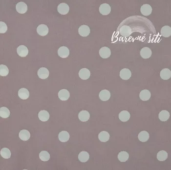 Hedvábí Dubaj, Velké puntíky na starorůžové (E) (Hedvábná lehká vzdušná šatovka)