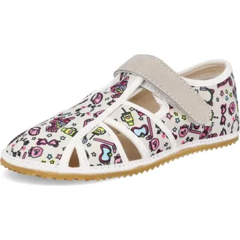 Dívčí pantofle Papuče Jonap Barefoot Home new-šedý svět/ dívčí Velikosti: 32