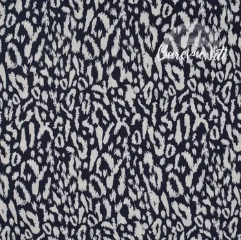 Hedvábí Dubaj, Leopard černobílý (E) (Hedvábná lehká vzdušná šatovka)