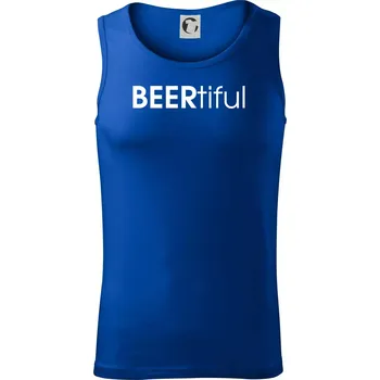 Pivní nápisy BEERtiful - Tílko pánské Core - L ( Královská modrá )