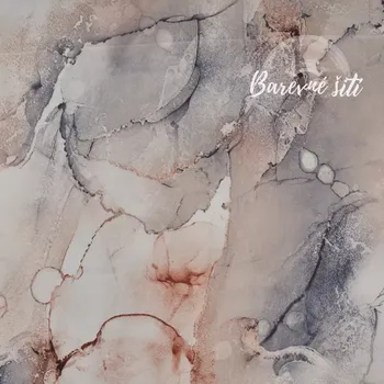 Hedvábí Dubaj, Inkoust béžovokouřový (E) (Hedvábná lehká vzdušná šatovka)