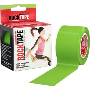 Tejpovací páska Rock Tape – tejpy (pásky) pro kinesiology taping (5 cm x 5 m) limetkově zelené