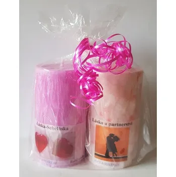 Svíčka Balíček svíček láska - sebeláska a láska a partnerství