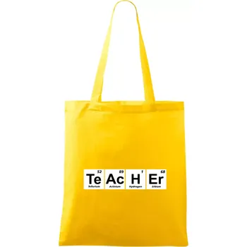 Periodická tabulka - Teacher - Taška bavlněná - 42 x 38 cm ( Žlutá )