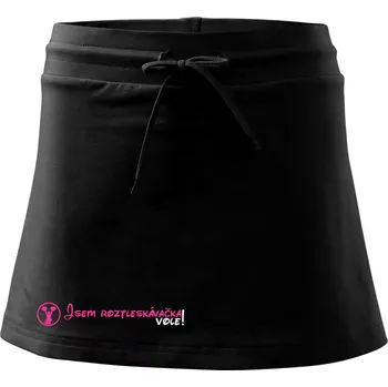 Dámská sukně Jsem roztleskávačka! Vole! - Sportovní sukně - two in one - L ( Černá )