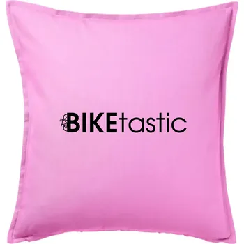 Polštář Bike nápisy Biketastic - Polštář 50x50 - 50x50 - Pouze potah ( Růžová )